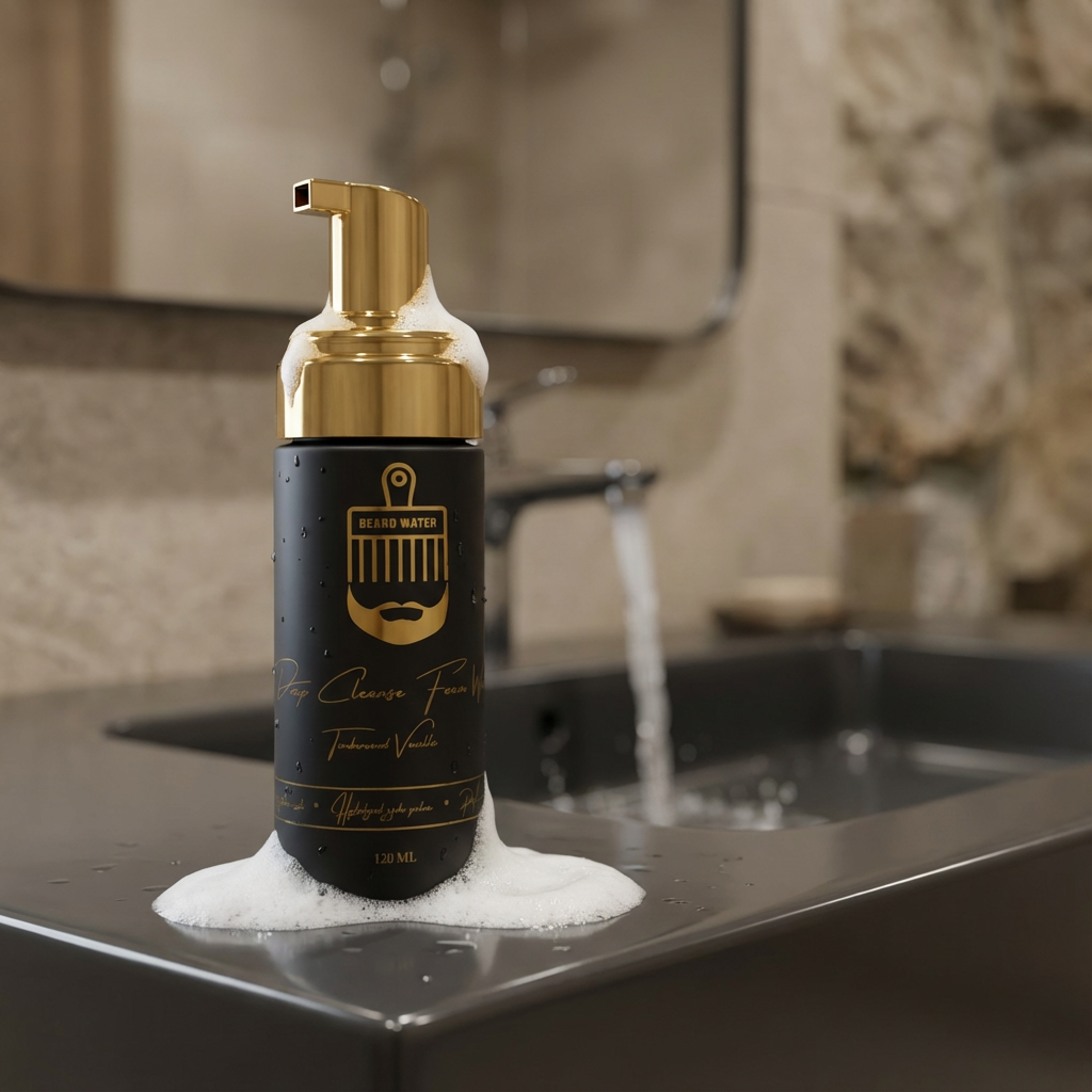 Beard Water Deep Cleanse Foam Wash – Timberwood Vanilla (120 mL)