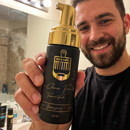 Beard Water Deep Cleanse Foam Wash – Timberwood Vanilla (120 mL)