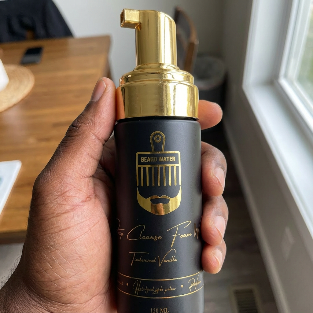 Beard Water Deep Cleanse Foam Wash – Timberwood Vanilla (120 mL)