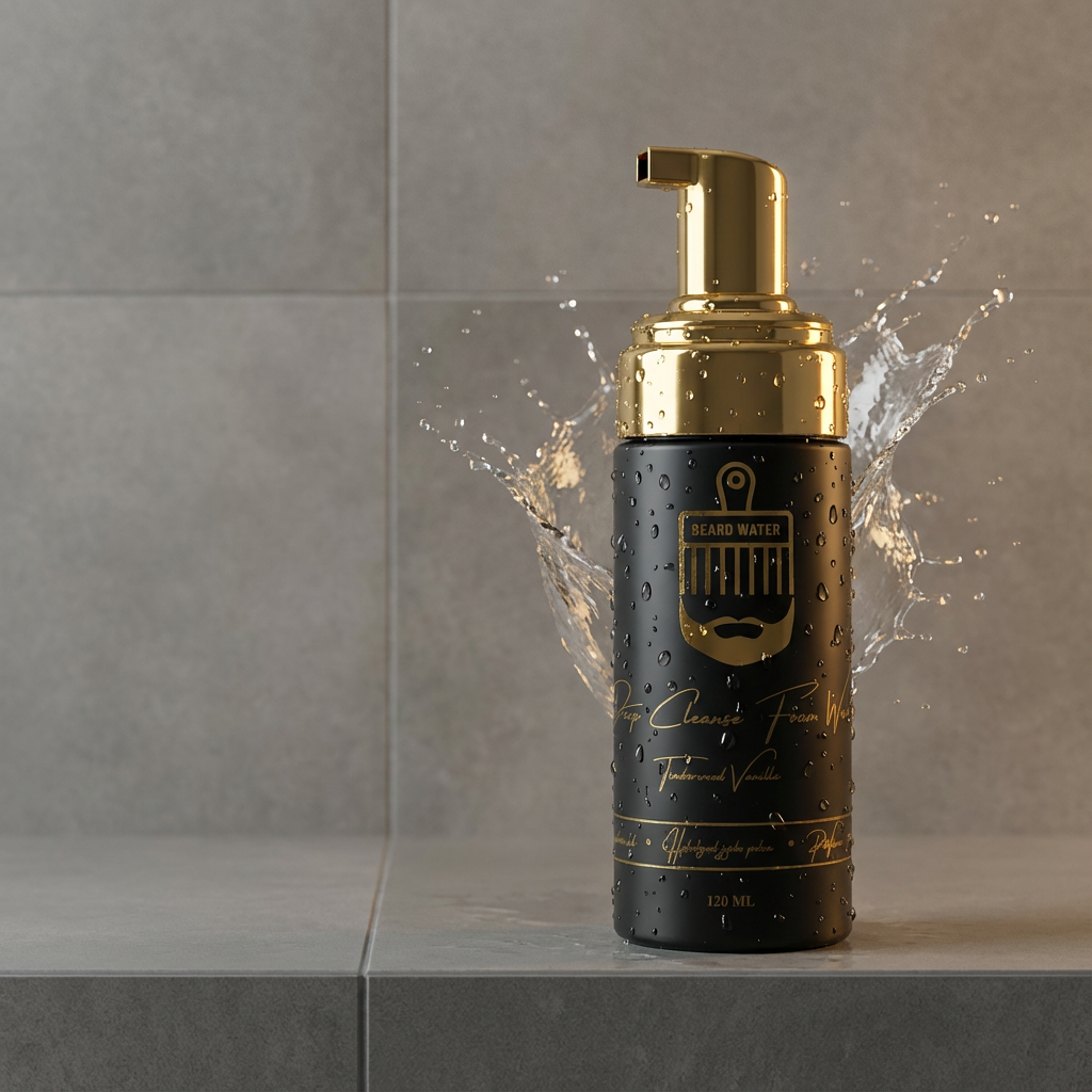 Beard Water Deep Cleanse Foam Wash – Timberwood Vanilla (120 mL)