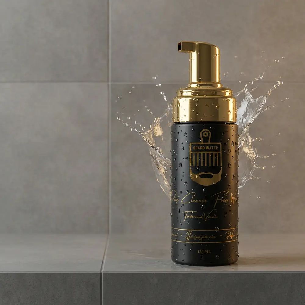 Beard Water Deep Cleanse Foam Wash – Timberwood Vanilla (120 mL)