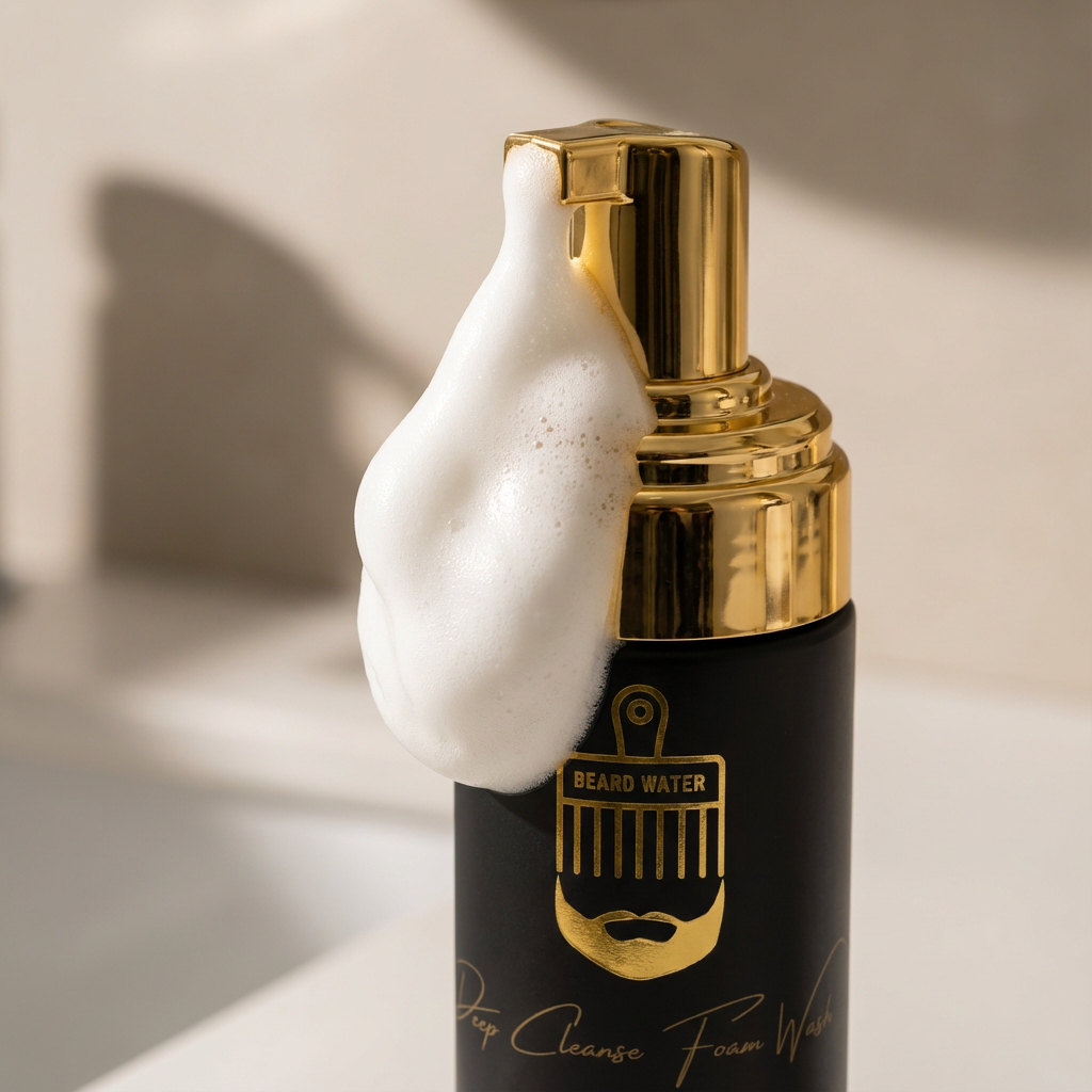 Beard Water Deep Cleanse Foam Wash – Timberwood Vanilla (120 mL)